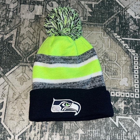 Seattle Seahawks toboggan knit hat - Picture 2 of 6